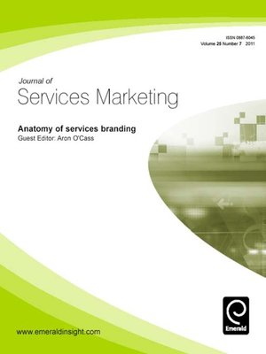cover image of Journal of Services Marketing, Volume 25, Issue 7